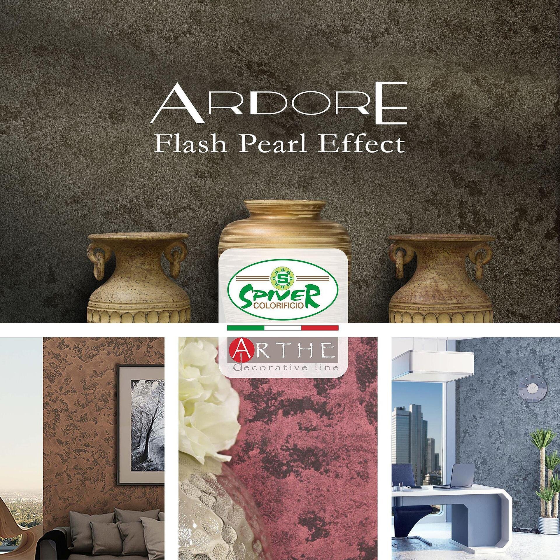Ardore Light Silver - перлена интериорна мазилка